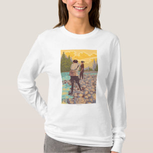 Kvinnor flyger FishingNew Mexico Tee Shirt