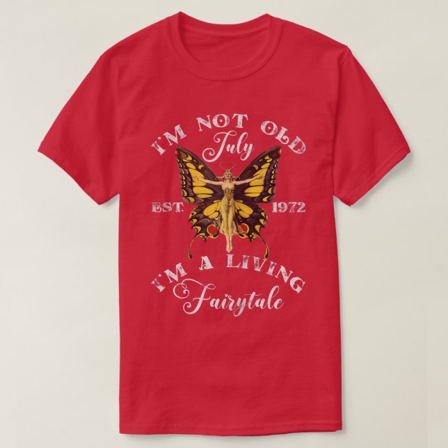 Kvinnor, född i juli 1972 t shirt (Design framsida)
