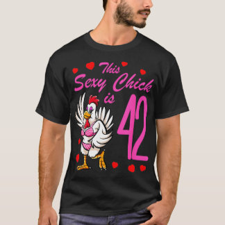 Kvinnor födelsedag Denna sexuella Chick är 42:a fl T Shirt