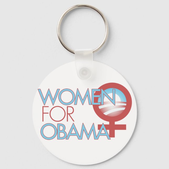 Kvinnor för Barack Obama 2012 Nyckelring (Framsida)