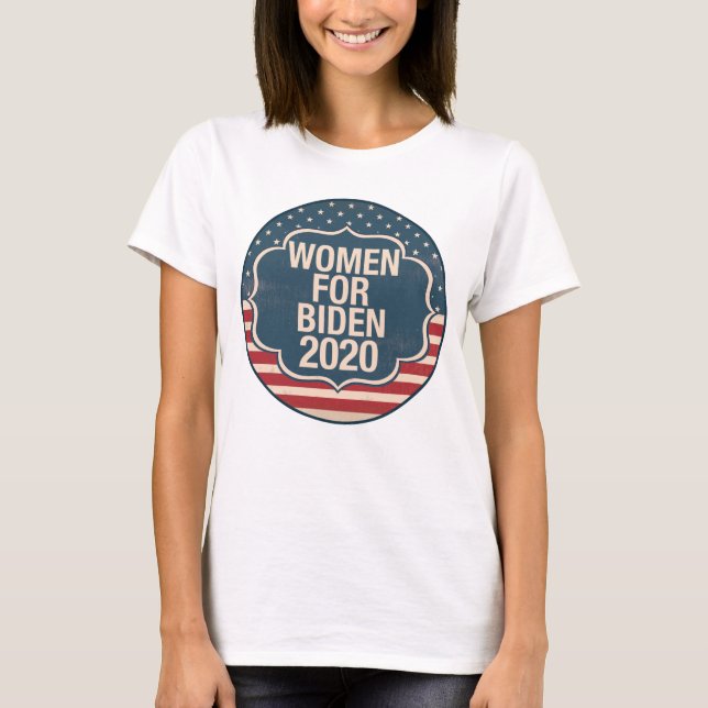 Kvinnor för Biden 2020 T Shirt (Framsida)