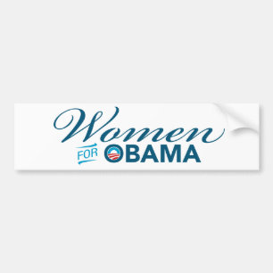 Kvinnor för den Barack Obama bildekalet Bildekal