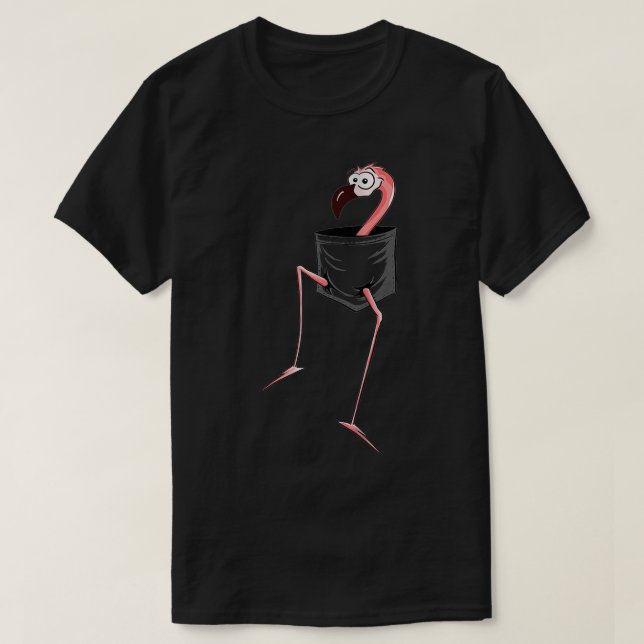 KVINNOR FÖR Flamingo Lovers l Finare Rosa Flamingo T Shirt (Design framsida)