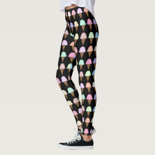 Kvinnor för gåva för glasskottedamasker unika leggings