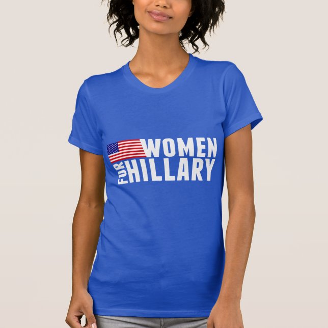 Kvinnor för Hillary T-shirt (Framsida)