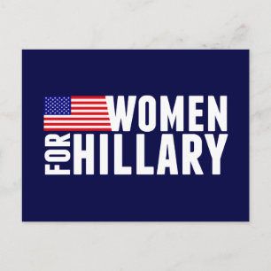 Kvinnor för Hillary Vykort