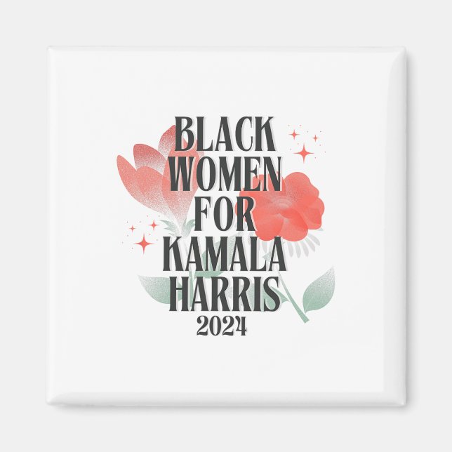 Kvinnor för Kamala Harris inför presidentvalet 200 Magnet (Framsidan)