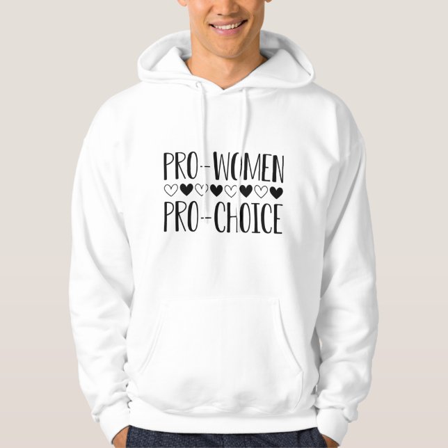 Kvinnor för kvinnors val hoodie (Framsida)