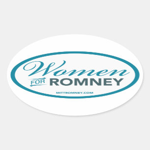 Kvinnor för Mitt Romney 2012 (den ovala Ovalt Klistermärke