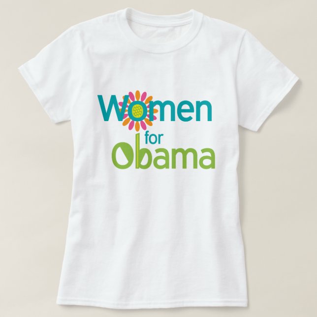 Kvinnor för Obama Tee Shirt (Design framsida)