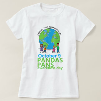 Kvinnor för T-tröja för PANDAS-/PANSmedvetenhetdag Tee Shirt