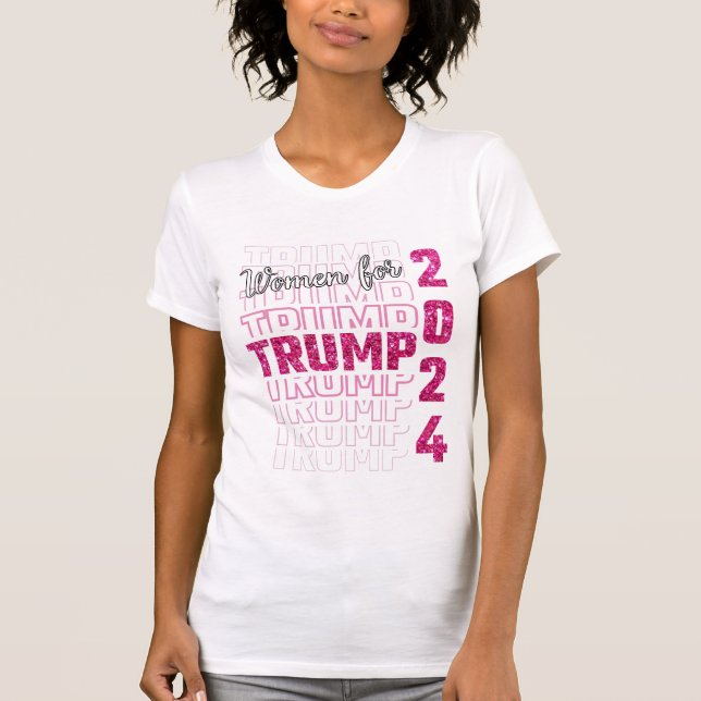 Kvinnor för trump 2024 t shirt (Framsida)
