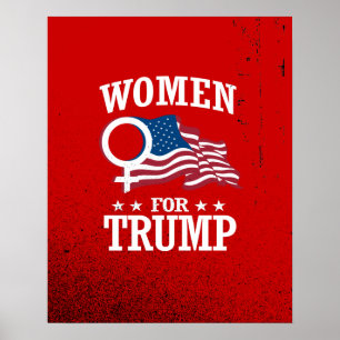 KVINNOR FÖR TRUMP POSTER