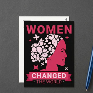 Kvinnor Förändrade Världen Feministisk Vykort