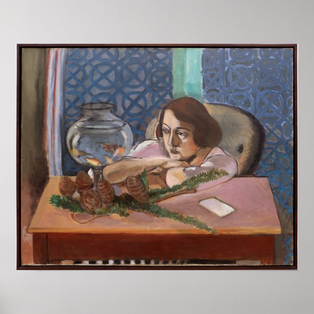 Kvinnor före en Aquarium Matisse Poster (Framsidan)