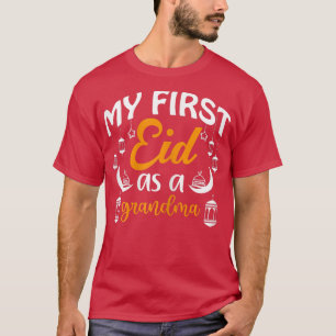Kvinnor första gången som mormor Lycklig Eid Al Fi T Shirt