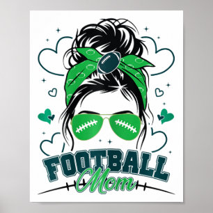 Kvinnor Fotboll Mamma Röra Tofs Fotboll Kärlek Fot Poster