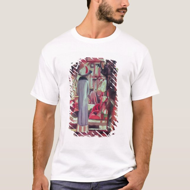 Kvinnor framför ett stort belyst fönster tee shirt (Framsida)