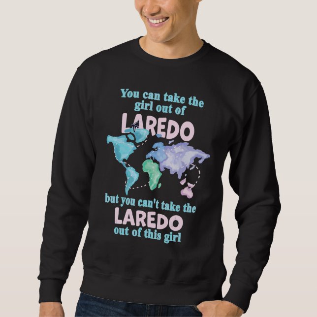 Kvinnor från Laredo  Flicka Från Laredo Texas Lång Ärmad Tröja (Framsida)