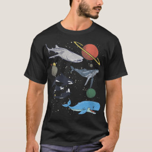 Kvinnor Galay Space Whale Shark Beluga Humpback Oc T Shirt