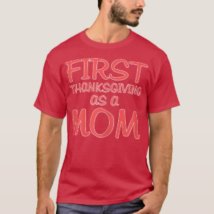 KVINNOR Ge tack som Mamma första gången Gif T Shirt