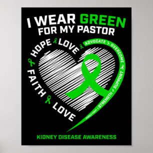 Kvinnor ger Christian Pastor Kidney Disease Awaren Poster