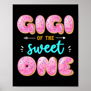 Kvinnor Gigi Sweet One First Birthday Matching Poster