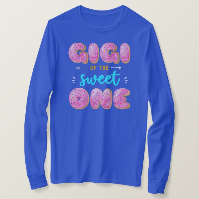 Kvinnor Gigi Sweet One First Birthday Matching T Shirt (Design framsida)