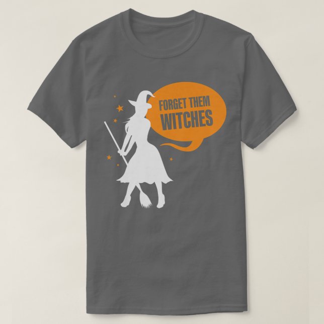 Kvinnor glömmer dem Witches Ord Girls Halloween T Shirt (Design framsida)