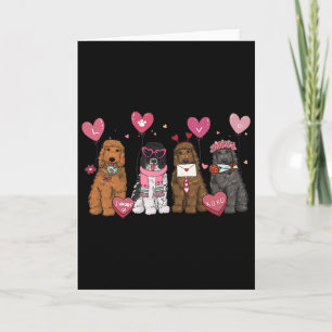 Kvinnor Goldendoodle Mamma Alla hjärtans dag Golde Kort