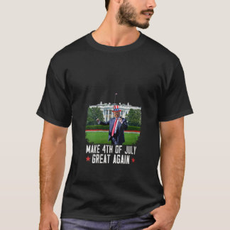 Kvinnor gör den fjärde juli Underbar igen Trump Da T Shirt