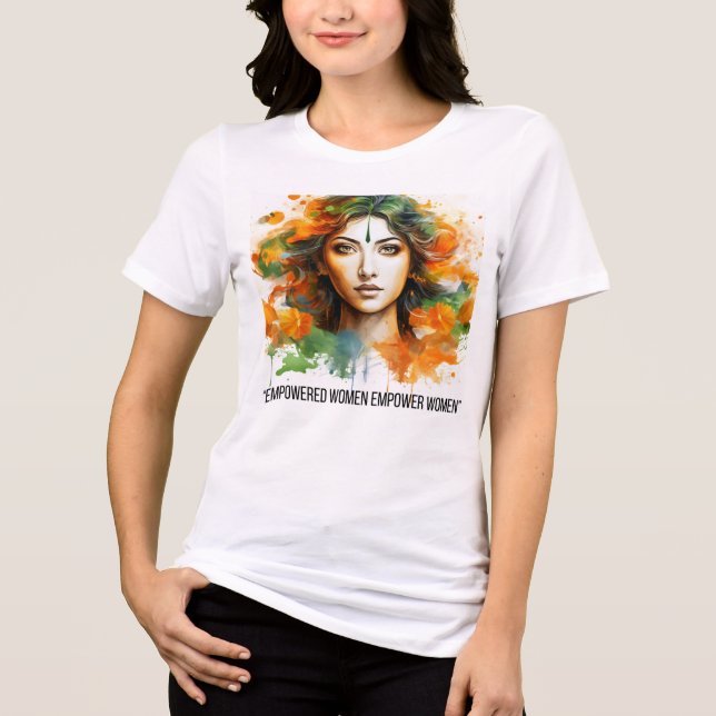 Kvinnor Grafisk T-Shirt | Feministisk Konsttryck K (Framsida)