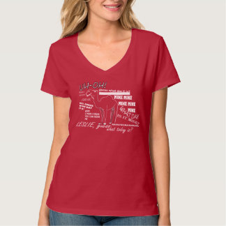 Kvinnor ha sex med den dagV-Nacken T-tröja Tee Shirt
