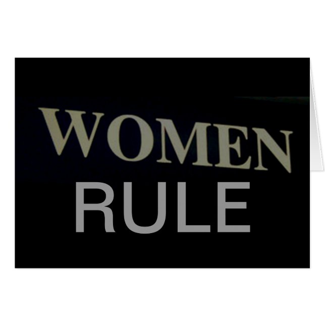 KVINNOR HÄLSNINGSKORT (Framsidan Horizontal)