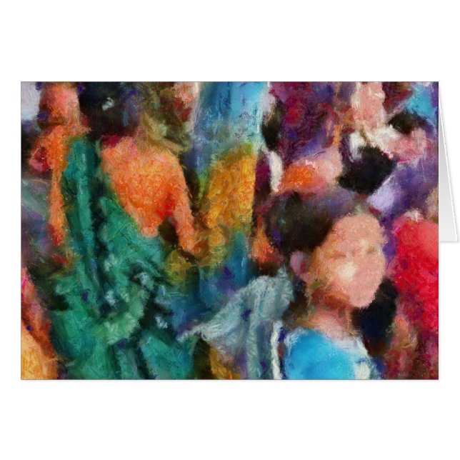 Kvinnor Hälsningskort (Framsidan Horizontal)