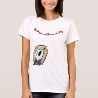 Kvinnor har en trevlig dagskjorta t shirt