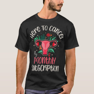 Kvinnor här för att avbryta min månadsprenumeratio t shirt