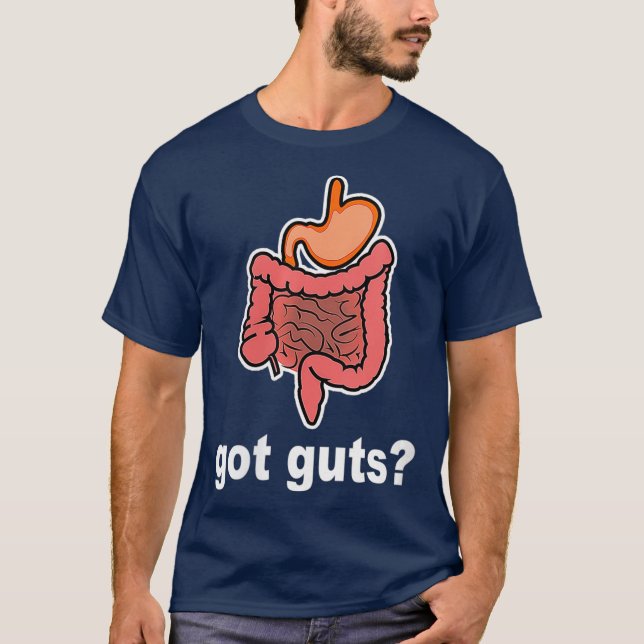 Kvinnor Har Guts Funny Gastrointestinal Nurse T Shirt (Framsida)