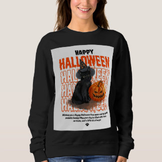 Kvinnor helsvarta skjortor med Halloween desi T Shirt