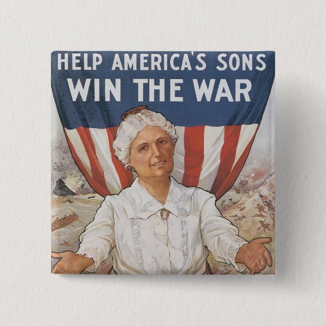 Kvinnor! Hjälp Amerikas soner Knapp (Framsida)