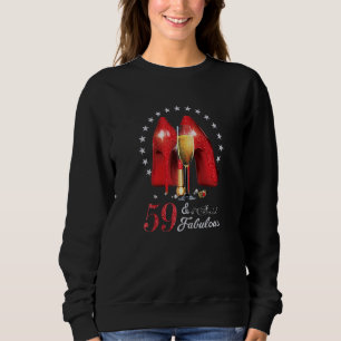 KVINNOR Högklackar 59 & FÄNGELSE Kvinnor 59:e föde T Shirt