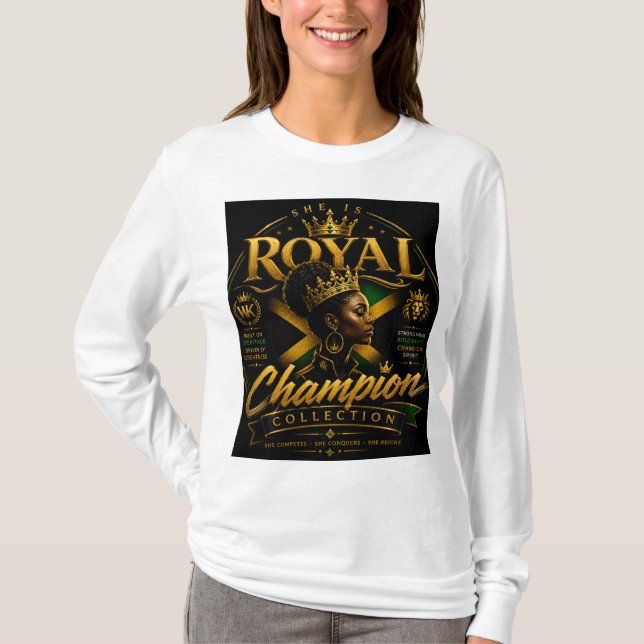 Kvinnor Hon Royal Lyx T-shirts  (Framsida)