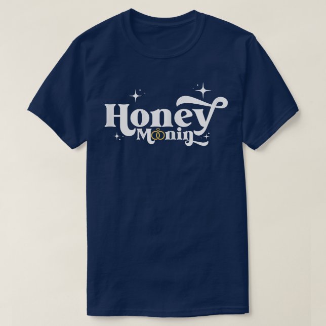 Kvinnor Honeymoonin Honung Moonin Bride Groom hone T Shirt (Design framsida)