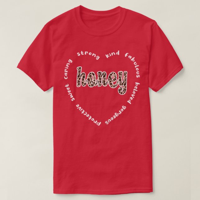 Kvinnor Honung Mormor Heart Honungsfarmor Appre T Shirt (Design framsida)