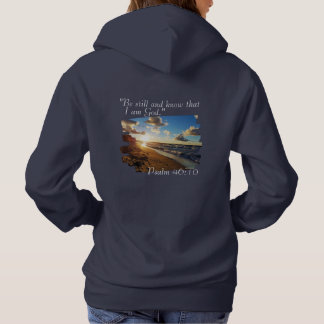 Kvinnor hoodie "Tystna och vet att jag är Gud." T Shirt