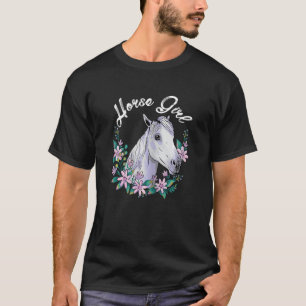 Kvinnor Horse Girl Graphic Horse Lover Equestrian T Shirt