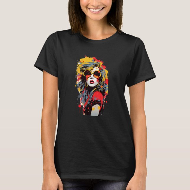 Kvinnor i 90-tals Grafik T-shirt (Framsida)
