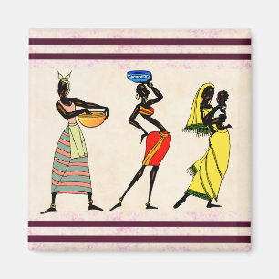 Kvinnor i Afrika Magnet