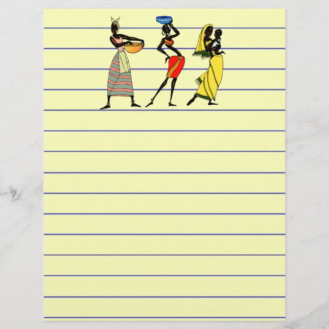 Kvinnor i Afrika Stationery (Framsida)