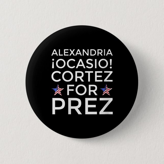Kvinnor i Aoc för president Alexandria Ocasio-cort Knapp (Framsida)